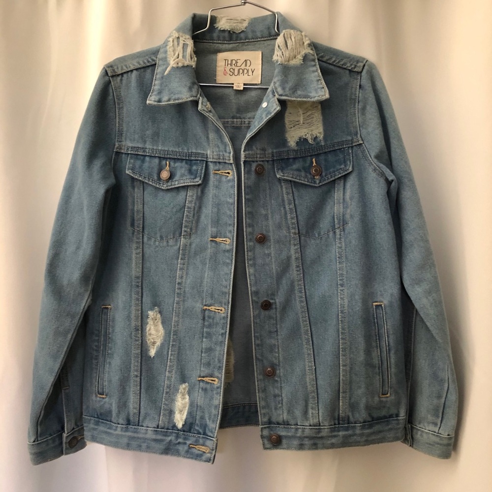 THREAD & SUPPLY Oversized Denim Jacket